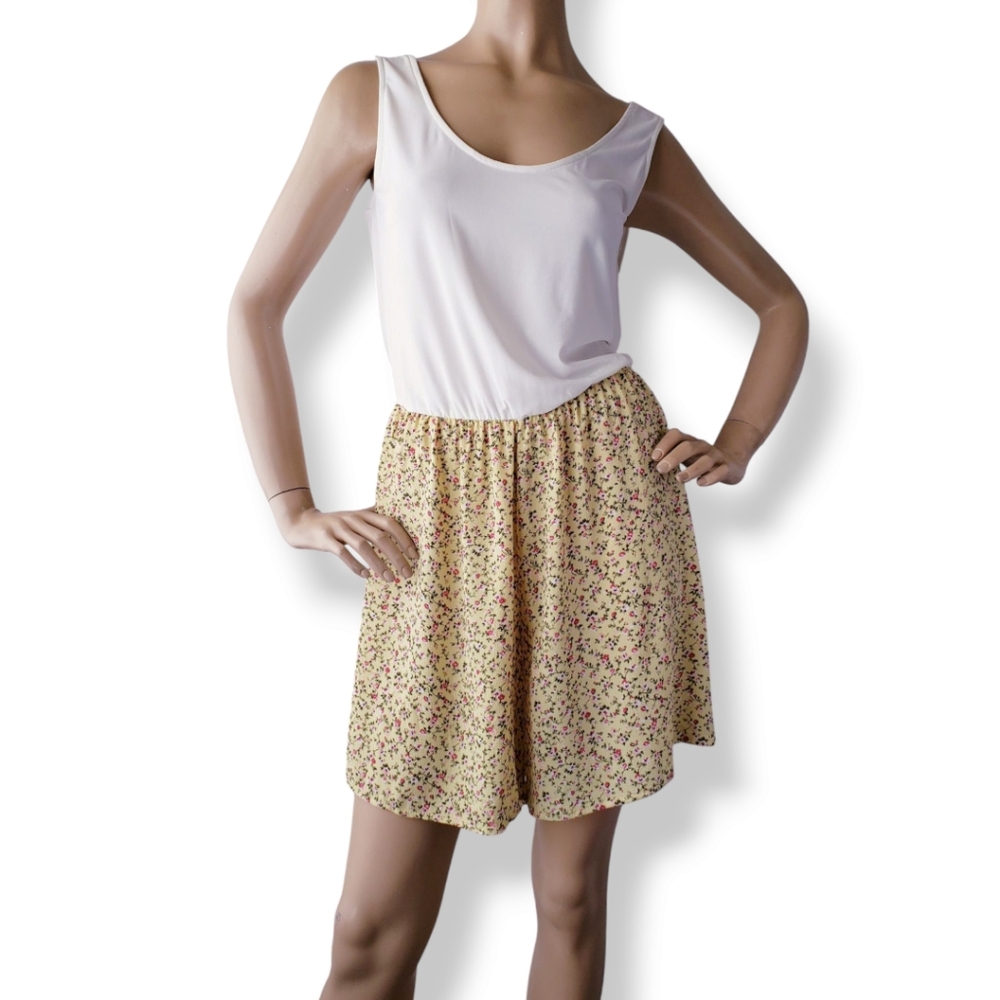 Check It Out Plus Floral Colorblock Romper Size 2X